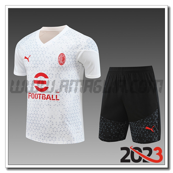 Allenamento + Pantaloni AC Milan Bambino Bianco 2023 2024