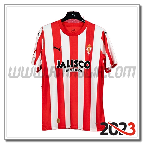Sporting Gijon Prima Maglia Calcio 2023 2024