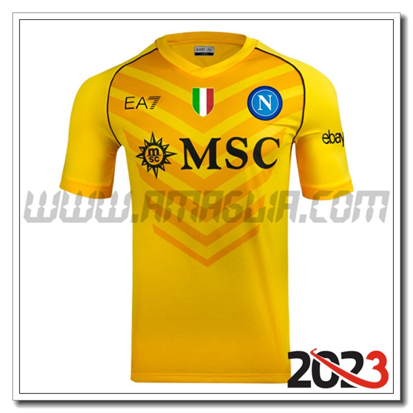 Maglia Calcio SSC Napoli 2023 2024 GIALLO