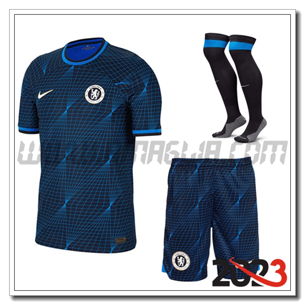Kit Maglia FC Chelsea Seconda (Pantaloncini + Calzini) 2023 2024