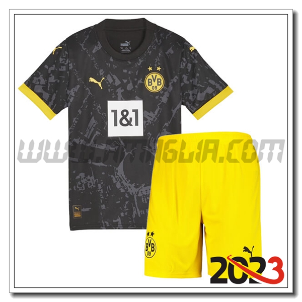 Kit Maglia Dortmund BVB Bambino Seconda 2023 2024