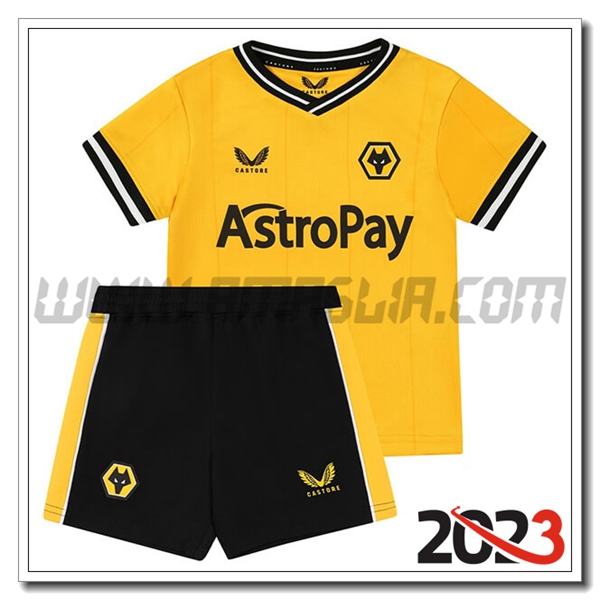 Kit Maglia Wolves Bambino Prima 2023 2024