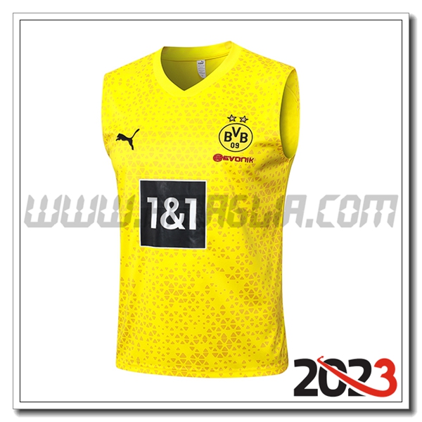 Canotta Allenamento Dortmund Giallo 2023 2024