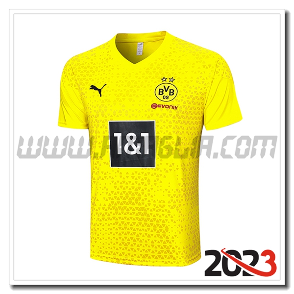 T Shirt Allenamento Dortmund Giallo 2023 2024 -02