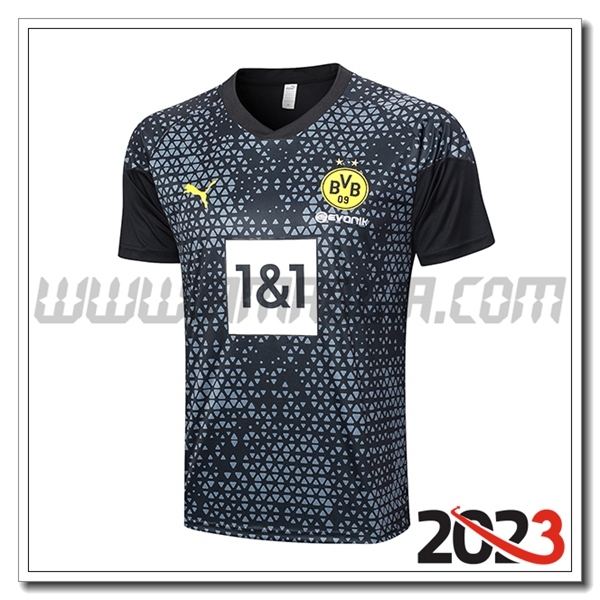 T Shirt Allenamento Dortmund Nero 2023 2024 -03