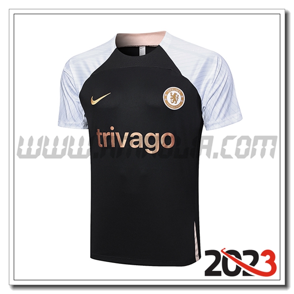 T Shirt Allenamento FC Chelsea Nero 2023 2024 -02