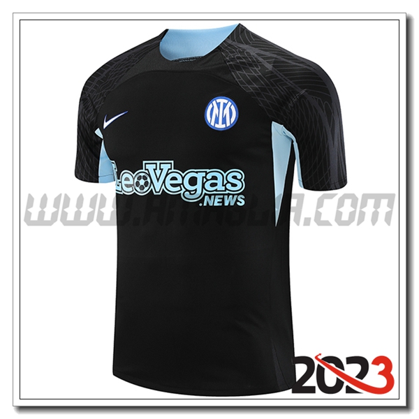 T Shirt Allenamento Inter Milan Nero 2023 2024 -03