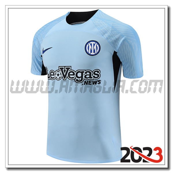 T Shirt Allenamento Inter Milan Azzurro 2023 2024 -02