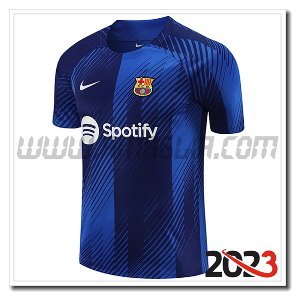 T Shirt Allenamento FC Barcellona Blu 2023 2024 -02