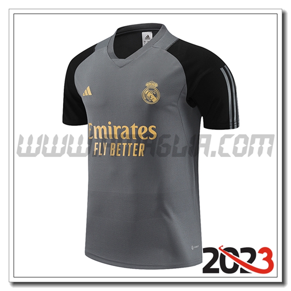 T Shirt Allenamento Real Madrid Grigio 2023 2024