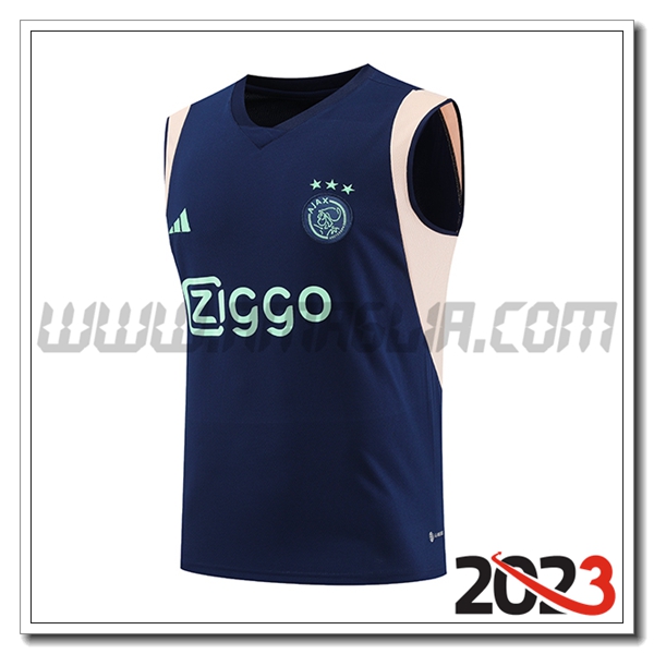Canotta Allenamento Ajax Blu Marina 2023 2024 -02