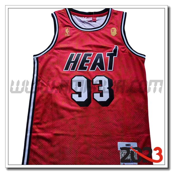 Maglia Miami Heat (BAPE #93) 2023/24 Rosso
