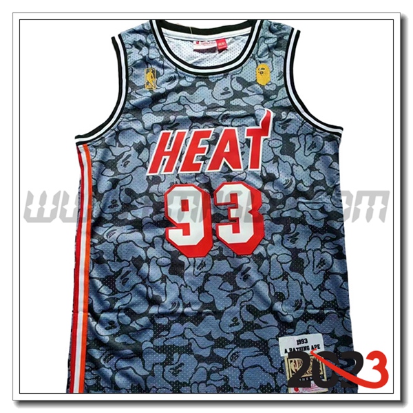 Maglia Miami Heat (BAPE #93) 2023/24 Blu/Nero