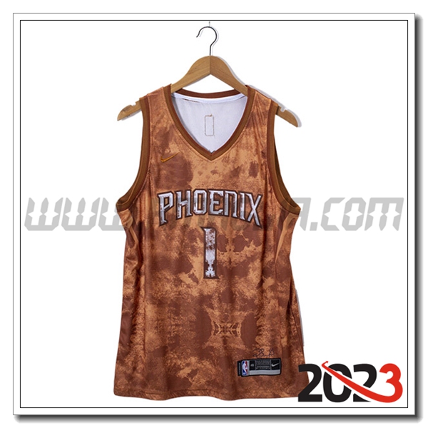 Maglia Phoenix Suns (BOOKER #1) 2023/24 Marrone