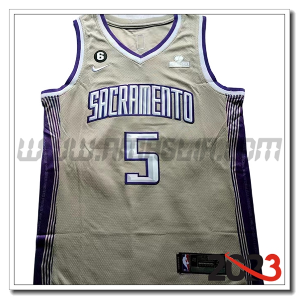 Maglia Sacramento Kings (FOX #5) 2023/24 Marrone