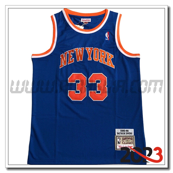 Maglia New York Knicks (EWING #33) 2023/24 Blu