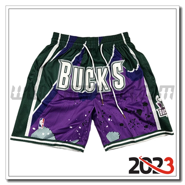 Pantalonicini NBA Milwaukee Bucks 2023/24 viola