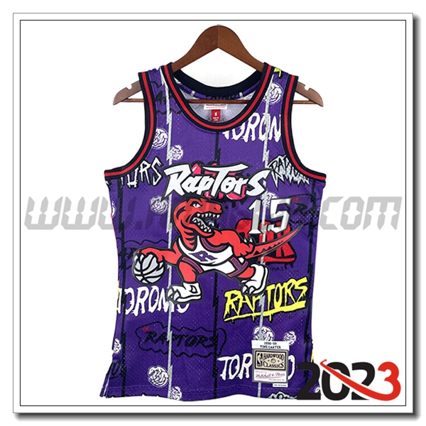 Maglia Toronto Raptors (CARTER #15) 2023/24 viola -02
