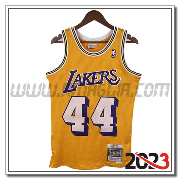 Maglia Los Angeles Lakers (WEST #44) 2023/24 Giallo