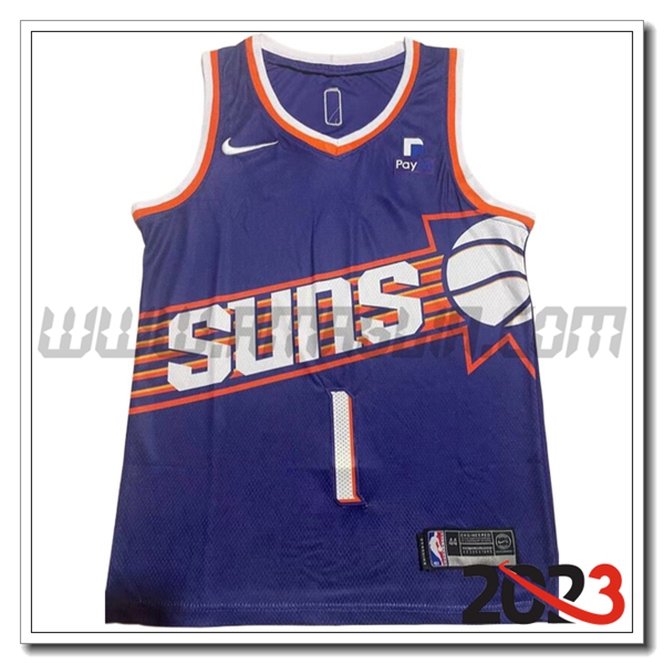 Maglia Phoenix Suns (BOOKER #1) 2023/24 Blu