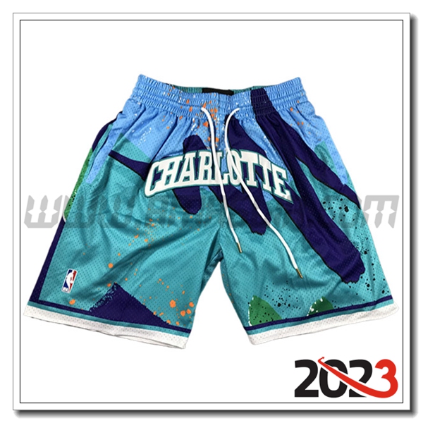 Pantalonicini NBA Charlotte Hornets 2023/24 Blu
