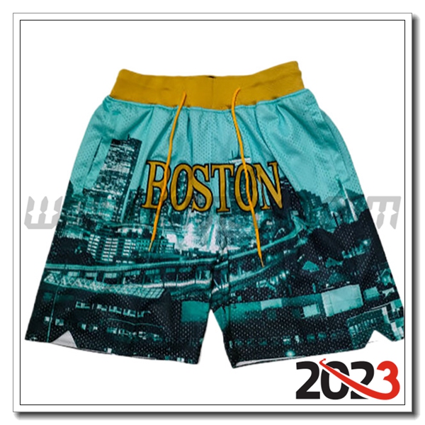 Pantalonicini NBA Boston Celtics 2023/24 Verde -04