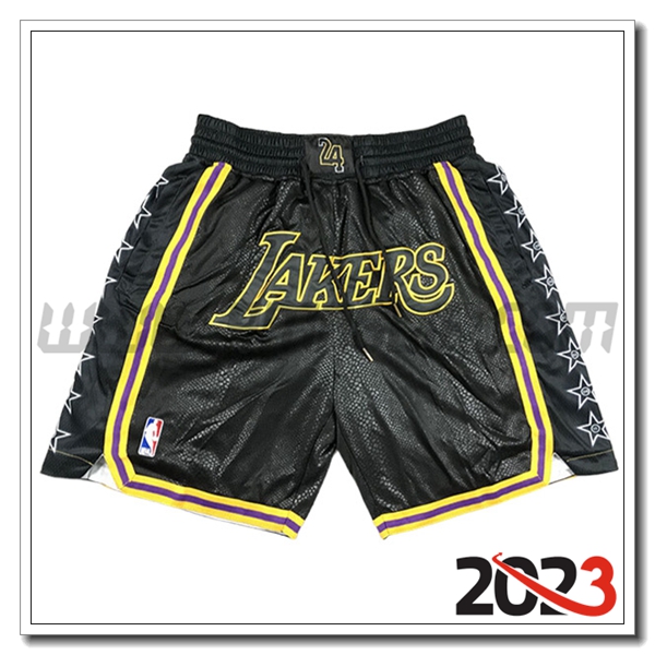 Pantalonicini NBA Los Angeles Lakers 2023/24 Nero -03