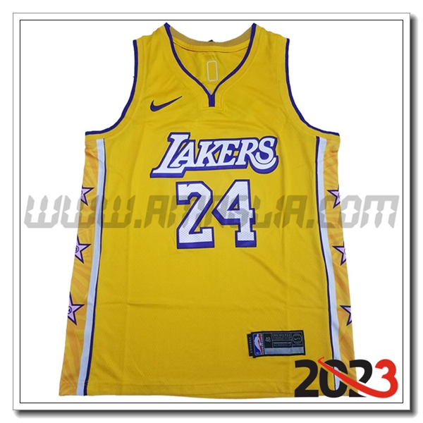 Maglia Los Angeles Lakers (BRYANT #24) 2023/24 Giallo -03