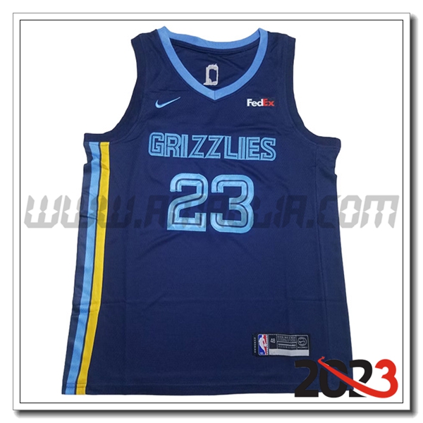 Maglia Memphis Grizzlies (Rosa #23) 2023/24 Blu