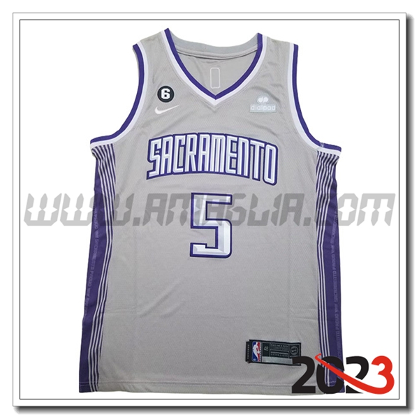Maglia Sacramento Kings (FOX #5) 2023/24 Grigio