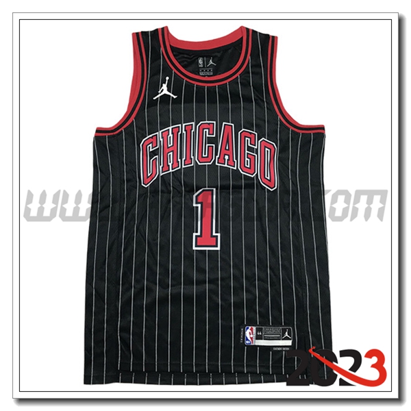 Maglia Chicago Bulls (Rosa #1) 2023/24 Nero