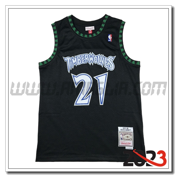 Maglia Minnesota Timberwolves (GARNETT #21) 2023/24 Nero
