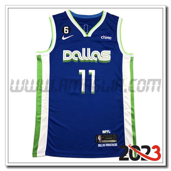Maglia Dallas Mavericks (IRVING #11) 2023/24 Blu -03