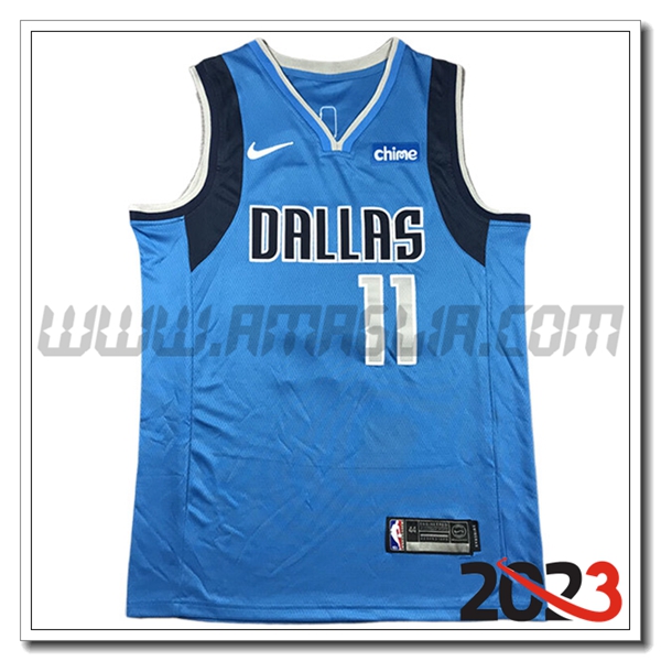 Maglia Dallas Mavericks (IRVING #11) 2023/24 Blu -04