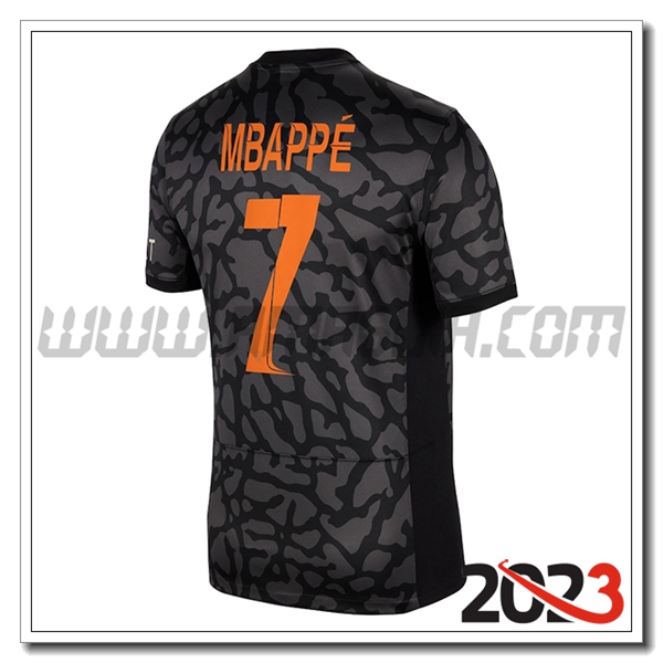 Terza Maglia Calcio PSG MBAPP脡 #7 2023 2024