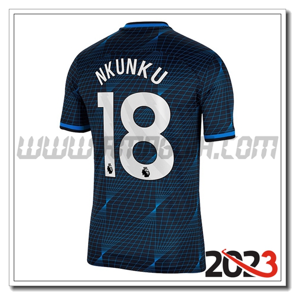 Seconda Maglia Calcio FC Chelsea NKUNKU #8 2023 2024
