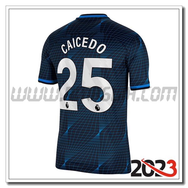 Seconda Maglia Calcio FC Chelsea CAICEDO #25 2023 2024