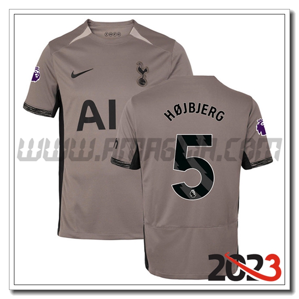 Terza Maglia Calcio Tottenham Hotspurs H脰JBJERG #5 2023 2024