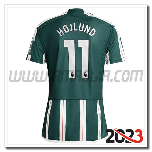 Seconda Maglia Calcio Manchester United HOJLUND #11 2023 2024