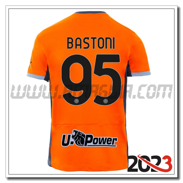 Terza Maglia Calcio Inter Milan BASTONI #95 2023 2024