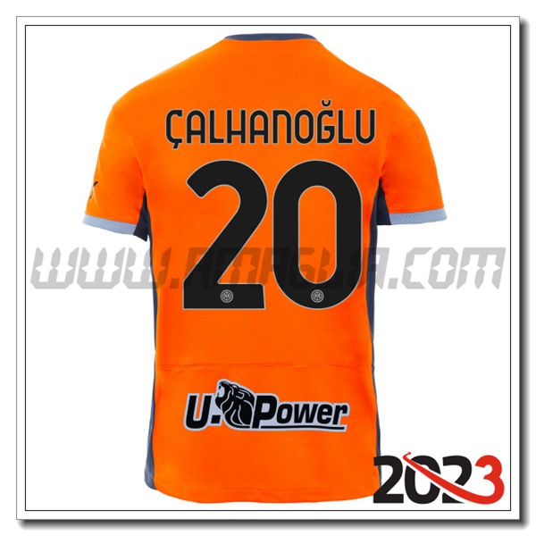 Terza Maglia Calcio Inter Milan CALHANOGLU #20 2023 2024