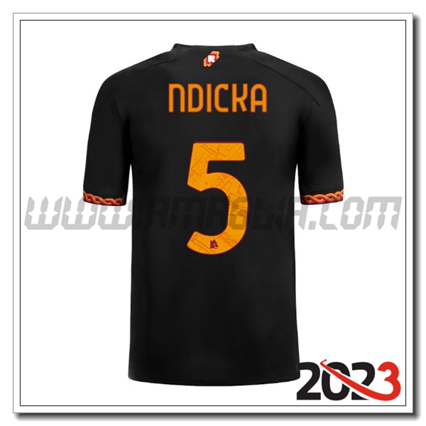 Terza Maglia Calcio AS Roma NDICKA #5 2023 2024