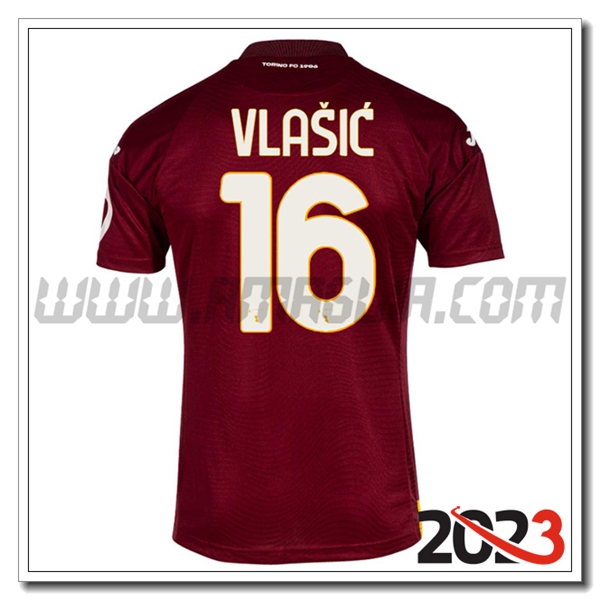 Prima Maglia Calcio Torino VLASIC #16 2023 2024