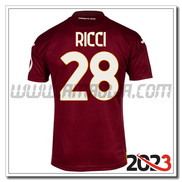 Prima Maglia Calcio Torino RICCI #28 2023 2024