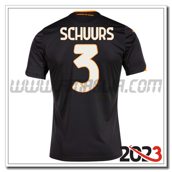 Terza Maglia Calcio Torino SCHUURS #3 2023 2024