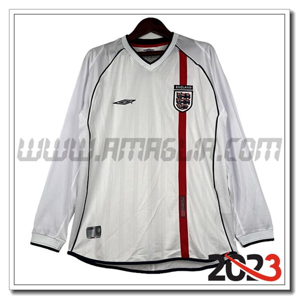 Prima Maglia Retro Inghilterra Manica lunga 2002