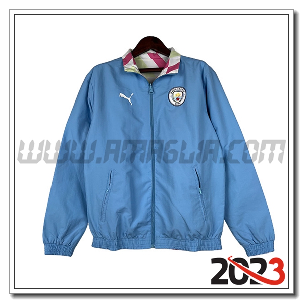 Giacca A Vento Manchester City Azzurro 2023 2024 -04