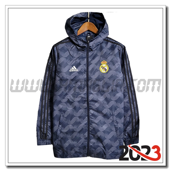 Giacca A Vento Real Madrid Grigio 2023 2024