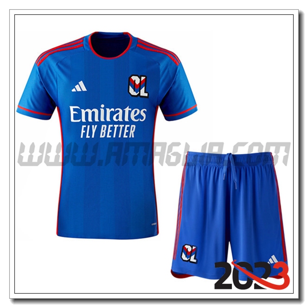 Kit Maglia Lyon OL Seconda + Pantaloncini 2023 2024