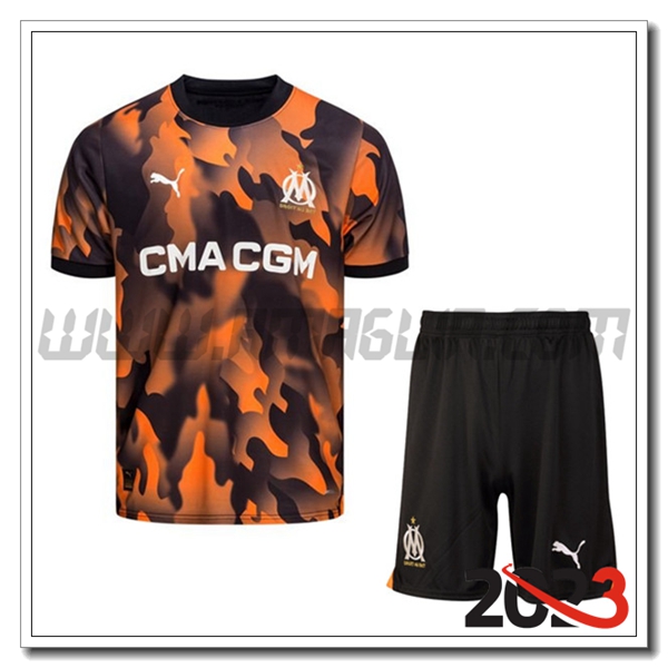 Kit Maglia Marsiglia OM Terza + Pantaloncini 2023 2024